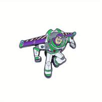1pcs Disney Buzz Lightyear Cartoon Brooch Creative Toy Enamel Pin Clothing Backpack Jewelry Metal Badge Ornament Holiday Gift 1 Pc