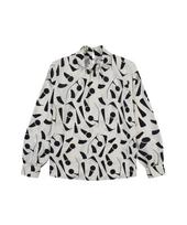 Misens Scarf Pattern Blouse_Mb3Yblm182D Color: Black(Bk)/7(77)