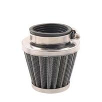 Stainless Steel Air Cleaner Mushroom Head Bike Fuel Filter  Off-road Accessories Silver-38mm BlackNet