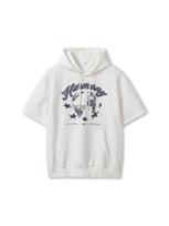 Top Ten Men'S) Light Terry Graphic Short Sleeve Sweat Hoodie_Msf2Th1001 Bk/110