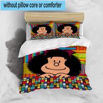 1PC Colorful Mafa-lda Portrait 3pcs Bedding,Including 1pc Duvet Cover And 2pcs Pillowcases Perfect for Christmas,Ideal for Bedroom, Dormitory 135cm*200cm