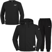 Nasa Unisex Standard Sweat Zip-Up Jacket + Jogger Pants + Sweatshirt 3-Piece Set [Black] 95
