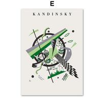 Matisse Bauhaus Green Color Block Lines Modern Wall Art Posters Prints Canvas Painting Abstract Pictures Living Room Home Decor 21cm×30cm NoFrame