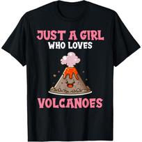 Volcano Costume For Girls Who Love Volcanoes T-Shirt S juoda