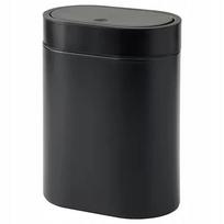 IKEA BROGRUND šiukšliadėžė, 4 l, juoda