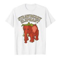 Strawberry Elephant Funny Italian Brainrot Kids Gaming Meme T-shirt For Men Women Cotton T Shirts Short Sleeve Tops Vintage S