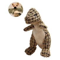 An Indestructible And Dinosaur, A Dog Toy Suitable For Aggressive Chewers, And A Squeaky Plush Dog Toy One Size