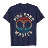 Ping Pong Master Vintage Table Tennis Player Funny Gift T-Shirt Man On Sale Gothic Tops & Tees Cotton Top T-Shirts Camisa S