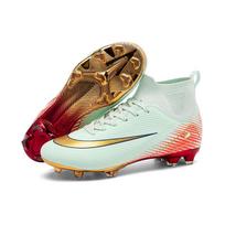 Pro Futbolo Batai TF Dygliuoti Paaugliams Ilgai Išlaikantys Išvaizdą Aukšti Batai Treniruočių Batai Suaugusiems Lauke Neslystantys Futbolo Batai 33 žalia