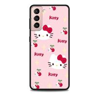 Hello Kitty Kawaii KT Cat Case for Samsung Galaxy S23 S10e S10 S21 FE S22 S9 S24 Ultra S20 Plus Soft Black TPU Phone Cover Samsung S9