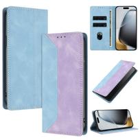 For Honor Magic8 Pro Case Magnetic Flip Case for Coque Honor Magic 8 Pro Magic8Pro Phone Cover Fashion Color Block Leather Funda Honor Magic8 Pro white