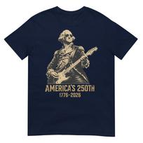 America 250th George Washington Rock Guitar Music 1776 2026 Tshirt S
