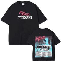 2026 Rebel Ragers Tour TShirt American Rapper Kid Cudi High Quality Unisex Unisex Oversized Short Sleeve TShirt Unisex Gothic Tees S