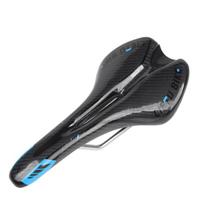 Bicycle Saddle MTB Road Bike Cycling Silicone Skid-proof Saddle Seat Silica Gel Cushion Seat Leather Front Seat Carbon Fiber mėlyna