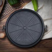 32cm Maifan akmens anglies kepsninės keptuvė apvali lauko iškylai sodo vakarėliui terasai paplūdimiui korėjietiška BBQ lėkštė nelipni aliumininė dėklas