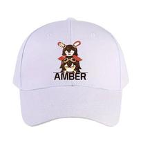 Genshin Impact Amber Chibi Cap Summer Woman Man Adult Casual Fashion Casual Adjustable Fishing Hat Sun Hat Adjustable