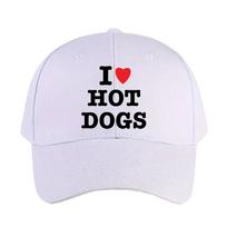 I Love Hot Dogs Woman Man Summer Baseball Cap Adjustable with Curved Brim Duckbill Cap Protection Sun Hats Adjustable
