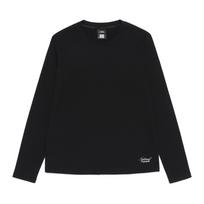 National Geographic N261Wts100 Women'S Ribbed Slim Fit Long Sleeve T-Shirt Black Black/085