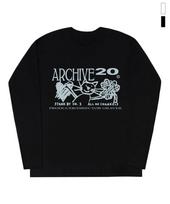 Graver [Unisex] Archive20 Long Sleeve T-Shirt_2 Colors Black/L