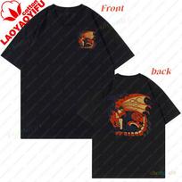 Double Side Print Unisex Shirt Monster Hunter Wilds Tshirt Gaming Fan Art Unisex Clothing Popular Hot Sale Video Gamer T Shirts S