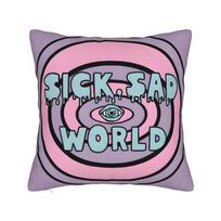 Darias Sick Sad World Square Pillow Covers Polyester Room  Cushion Cover Cool Decorative Pillow Cover 45*45 40x40cm
