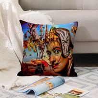 Print artist  S-Salvador Dali   Pillow Case Office Cushions Suitable For Sofa Car Bedroom Decorative Cushion Cover 30x30cm