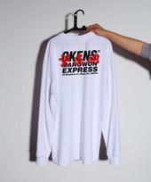 Okens Seoul [Mangwon Express Signature 01] Long Sleeve T-Shirt White (2024) Xl