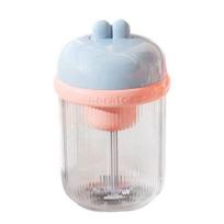 Electric Frother, Bunny Ear Design Food-Grade Foam Cleaner, Portable Face Lathering Tool, Safe Portable Travel Face Cleanser Tool mėlyna