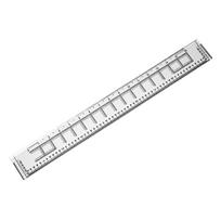 Geographical Ruler 1:50000 Ratio Protractor Coordinate Scale and Square Protract 1