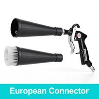 BEAR FORCE Tornado Vortex Air Cleaning Gun, 360° Rotating Tip, 1/4  Quick Plug, 6-9.2 Bar Car Detailing Blow Gun with Brush Attachment juoda