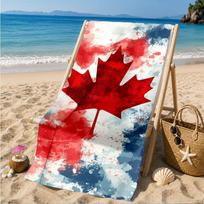 Canada Day Celebration Beach Towel, Quick-drying, Easy to Care for, Suitable for Both Fitness and Beach Vacations,Sports Essential 70cmx140cm(27x55inch)