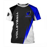 Men's 3D Volleyball Printing T-Shirt Quick-Drying Short Sleeve Sportswear for Outdoor Training Custom Comfortable Men's Clothing S
