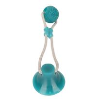 Braided Rope Suction Cup Dog Toy Flexible Rubber Dog Molar Chew Toy  Teeth Cleaning Suction Cup Tug Toy
