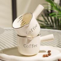 Ceramic Espresso Measuring Cup & Milk Jug Set (2-Pack)