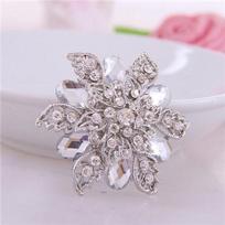 DIEZI new Fashion Bouquet Promotion Flower Brooch Crystal Jewelry For Wedding Gold Rhinestone Bride Brooch Pins Women Brooch