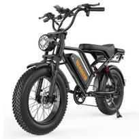 HEADEER BK20 Suaugusiųjų elektrinis dviratis 750W variklis 48V20AH baterija Maksimali apkrova 150KG 20 colių storos padangos Visureigis Kalnų kelias Sniegas Paplūdimys Kasdienis važiavimas Elektrinis dviratis Suaugusiems juoda