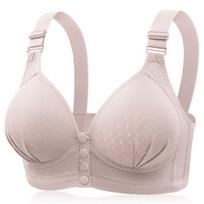 New Arrival: Plus-Size Front-Fastening Nursing Bra for Mums – Pushing-Up, Breathable Mesh Cups, Magnet-Free and Wire-Free Ladies’ Underwear 36/80