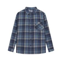 Jambangi Unisex) Check Shirt (Oversized)_Am3Wwh644-Bl Blue/S