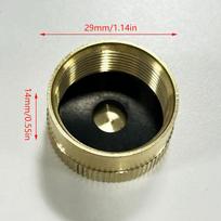 1PCS 29mm*14mm Brass Refill Cap 1 LB Propane Bottle Gas Tank Cylinder Sealed Cap Protect Cap For Outdoor Stove