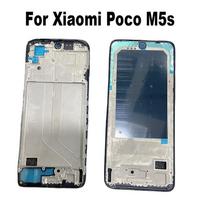 6.43  For Xiaomi Poco M5s Middle Frame Front Bezel Back Housing Mid Plate Replacement Front