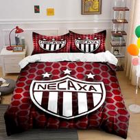 Necaxa Red Hexagon Bedding Set  Bedding Duvet Cover Set Duvet Cover Pillowcases  (1 * Duvet Cover 2 * Pillowcases, without duvet insert) 135x200cm