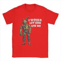 I Would Let Him Use Me Springtrap T Shirts Unisex 100 Cotton Funny Tshirt Crew Neck Tee Shirt Short Sleeve Tops Plus Size S