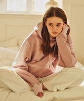 Wednesday Oasis For Woman W/Pigment Washed Dyed Og Hooded Sweatshirt_4 Colors (Wv25-Tp02) Indi Pink/M