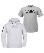 Nasa Unisex Hoodie + Short Sleeve T-Shirt 2-Piece Set N-560Umw+N-152Uml/115