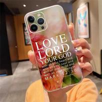 Telefono dėklas, skirtas iPhone 14 Pro Max 13 12 11 Pro Max Xs Xr X 12mini 7 8 Plus Sebible Verse Jesus Christian God Case Funda iPhone 13mini