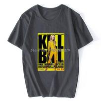 Kill Bill 2003 Kovos Menų Japonų Filmo Plakatas Marškinėliai Vasariniai Marškinėliai Unisex Medvilniniai Per dydį Gatvės apranga Harajuku Marškinėliai S