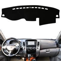 Car Styling For Mitsubishi Pajero Sport 2008-2016 Montero Shogun Dashmat Dashboard Cover Dash Mat Pad Sun Shade Protector Carpet Black(Black Edge)