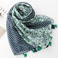 Thin Fashion Aztec Paisley Floral Tassel Viscose Shawl Scarf High Quality Wrap Pashmina Stole Bufandas Muslim Hijab