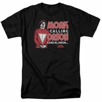 26 Mork and Mindy Mork Calling Orson T Shirt Mens Licensed Classic TV Show Black Unisex T-Shirt XXXL