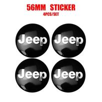 Jeep 4vnt. 56/60mm ratlankių dangtelių lipdukas Automobilio emblema Ženklelis Dekoracija Jeep jk Compass Cherokee Gladiator Patriot Liber